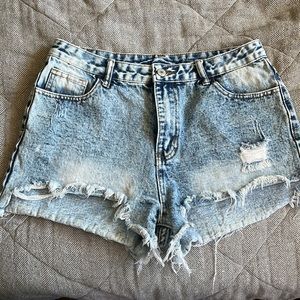 High Waisted Jean Shorts